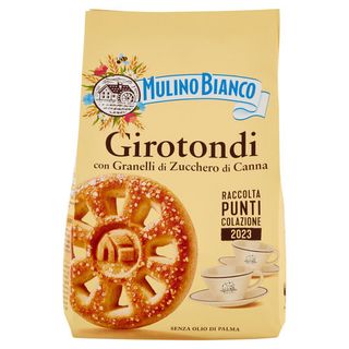 Mulino Bianco Girotondi Biscotti con Granelli di Zucchero di Canna 350g - 8076809572880