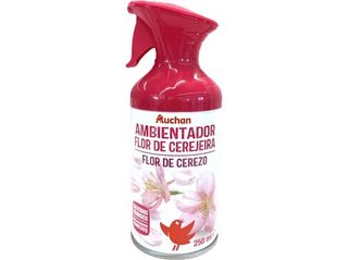 AMBIENTADOR AEROSSOL AUCHAN FLOR DE CEREJEIRA 250ML