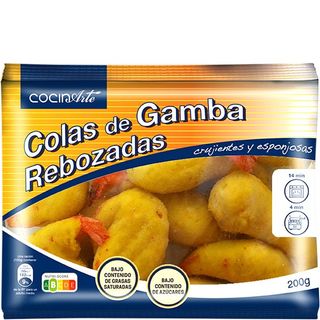 COCINARTE Colas Gamba Rebozada Congelada 200 G