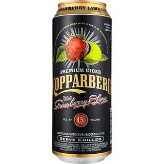 Kopparberg sidra de fresa y lima lata 50 cl
