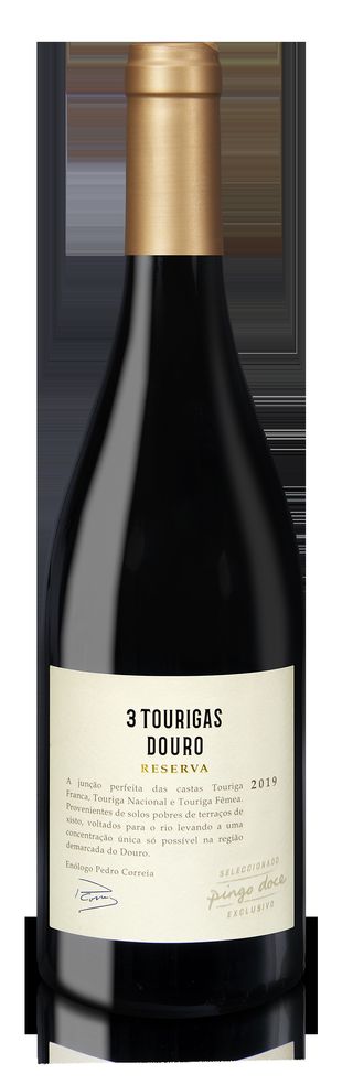 Vinho Tinto Douro 3 Tourigas Reserva Pingo Doce 75 CL