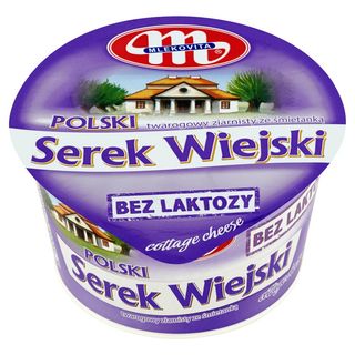 Mlekovita - Serek Twarogowy Ziarnisty Ze Śmietanką - 180 G