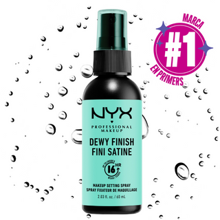 Spray Fijador de Maquillaje Dewy Finish - NYX Professional Make Up - Transparente 800897813727