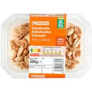 Cacahuetes Fritos Eroski, Tarrina 200 Gr. (12194791)