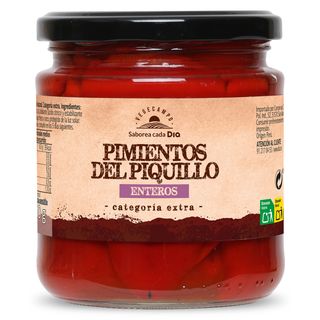 Pimientos Del Piquillo Enteros Al Natural Vegecampo De Dia Frasco 260 G