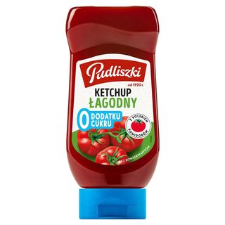 Pudliszki Ketchup łagodny 0 dodatku cukru 440 g