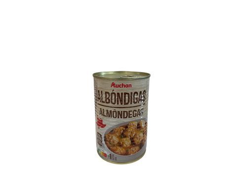ALMÔNDEGAS AUCHAN COM ERVILHAS 415G