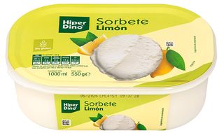 Hiperdino Helado De Sorbete De Limón 500 Ml