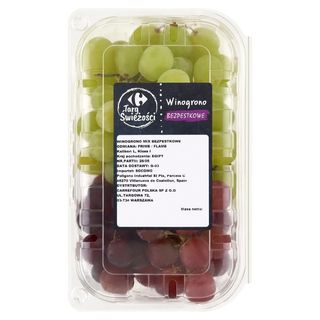 Carrefour Targ Świeżości Winogrono mix bezpestkowe 500 g