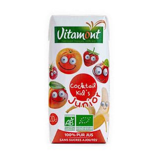 Zumo sin azúcar cocktail junior 200ml Vitamont