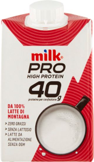Milk Pro High Protein 40g da 100% Latte di Montagna 500 ml