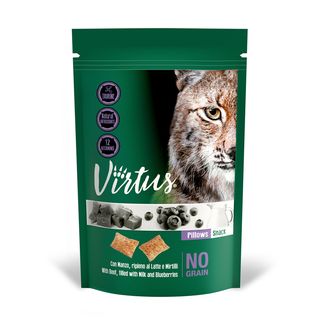 Virtus cat pillows snack con manzo 60g 60g