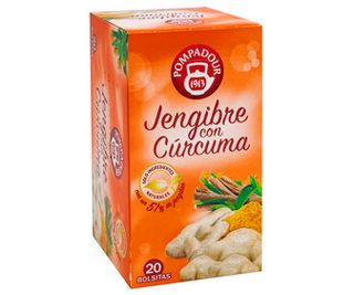 Infusion Jengibre Con Curcuma Pompadour 20 Uds 36G