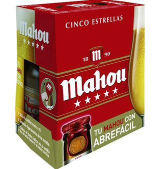 Cerveza Mahou 5 Estrellas 25 Cl 6 Uds.
