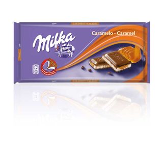 Milka tableta de chocolate con caramelo 100 g