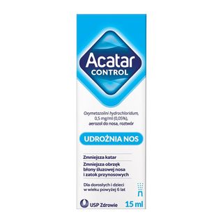 Acatar Control, 0,5 mg/ml (0,05%), aerozol  do nosa, 15 ml