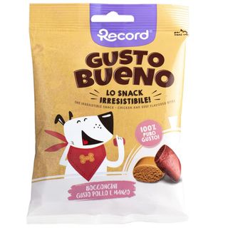 Record snack cane gusto bueno bocconcini 50g pollo e manzo