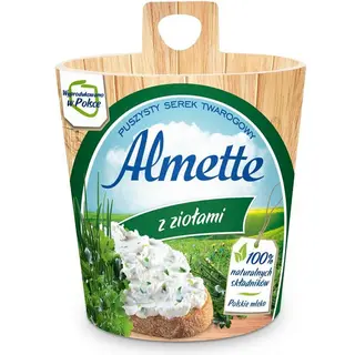 Almette Puszysty serek twarogowy z ziołami 150 g