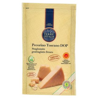 Terre d'Italia Pecorino Toscano DOP stagionato grattugiato fresco 60 g