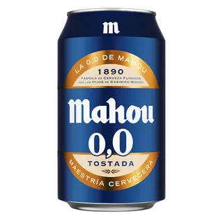 Cerveza Mahou 0.0 Tostada Lata 33 Cl.