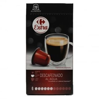Café Descafeinado En Cápsulas Carrefour Extra Compatible Con Nespresso 20 Uds. De 5,2 G.