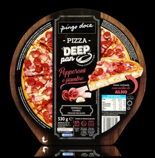 Pizza Deep Pan Pepperoni Fiambre Pingo Doce530G