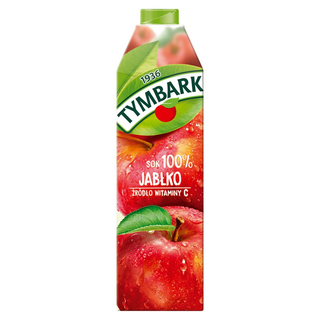 Tymbark Sok jabłkowy 100%, 1 L