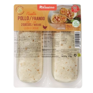 Rikissimo Flauta Pollo con Queso 275g