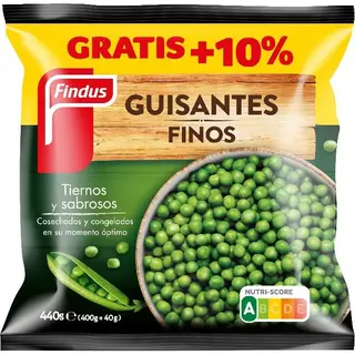 Guisante Fino Findus, Bolsa 440 G