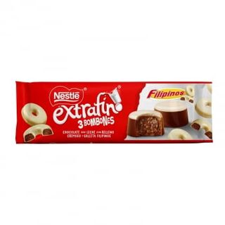 Bombones De Chocolate Con Relleno De Galleta Filipinos Nestlé Extrafino 37 G.