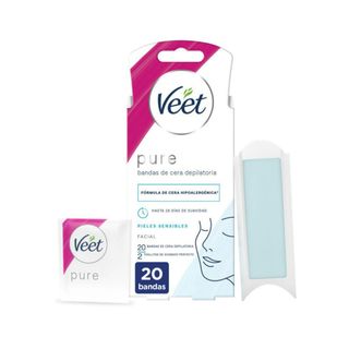 Bandas Cera Depilatoria Facial Easy-Gel Veet 20 Uds. (273753)