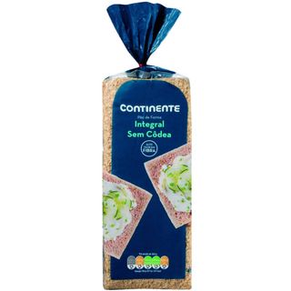 Pão de Forma Integral sem Côdea Continente (emb. 450 gr)