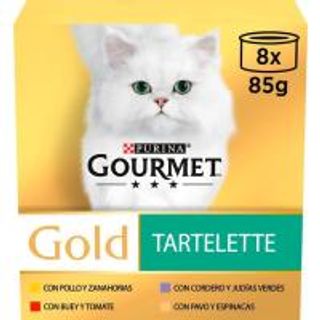 Tartallete Para Gato Gourmet Gold, Pack 8X85 Gr. (19545060)
