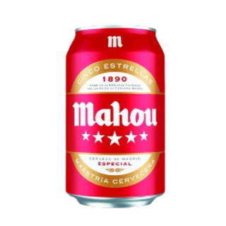 Mahou 5 Estrellas Cerveza Lata 330ml