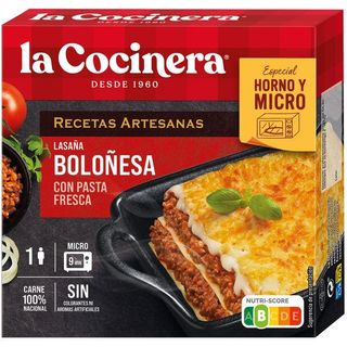 Lasaña A La Boloñesa La Cocinera, Caja 280 Gr. (25830563)