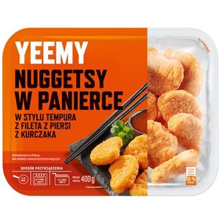 YEEMY Nuggetsy z kurczaka w panierce w stylu tempura, 400 g