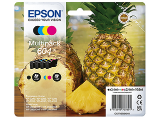 Multipack 4 cartucce EPSON Ananas 604 Nero, Giallo, Ciano, Magenta - 8715946707907