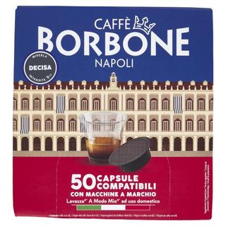 Caffè Borbone Miscela Decisa Capsule Compatibili Lavazza* A Modo Mio* ad uso domestico 50 x 7,2 g