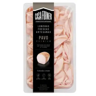 Casa Forner Pechuga de Pavo en Lonchas Artesanas 100g