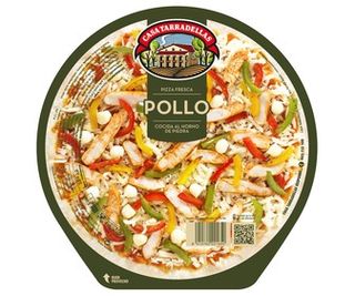 Pizza Fresca de Pollo Cocida Al Horno de Piedra Casa Tarradellas 410 G