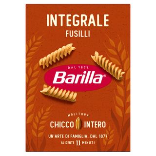 Barilla Pasta Integrale Fusilli 100% Grano Italiano 500G
