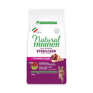 Natural trainer gatto sterilised prosciutto 1.5kg