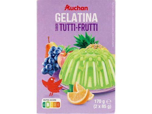 GELATINA AUCHAN TUTTI FRUTTI 170G