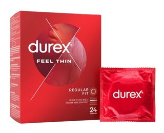 Durex Feel Thin Prezerwatywy, 24 szt.