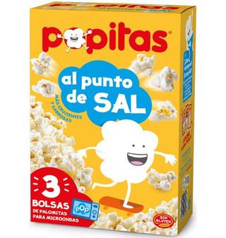 Popitas Al Punto De Sal Microondas 3 Uds.
