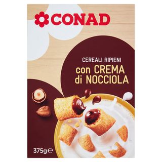 CONAD Cereali Ripieni con Crema di Nocciola 375 g - 8003170052321