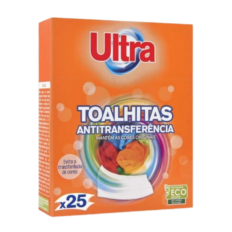 Toalhitas Antitransfêrencia de Cor Ultra 25 un