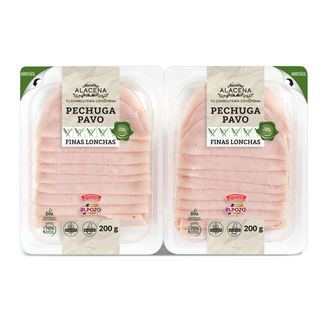 Pechuga De Pavo Nuestra Alacena De Dia Sobre 2 X 200 G