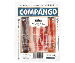 Compango Compuesto Por Chorizo Panceta y Morcilla Palcarsa 200 G.