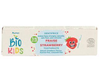 Dentifrico Fresa Niños 3+ Auchan Kids Bio 50 Ml